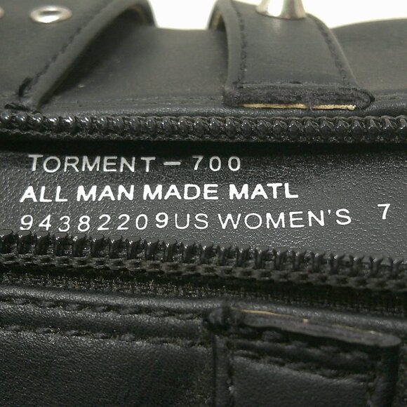 Demonia Torment-700 Black Platform Studded Goth Punk Grunge Ankle Boots Size 7 - Picture 8 of 13